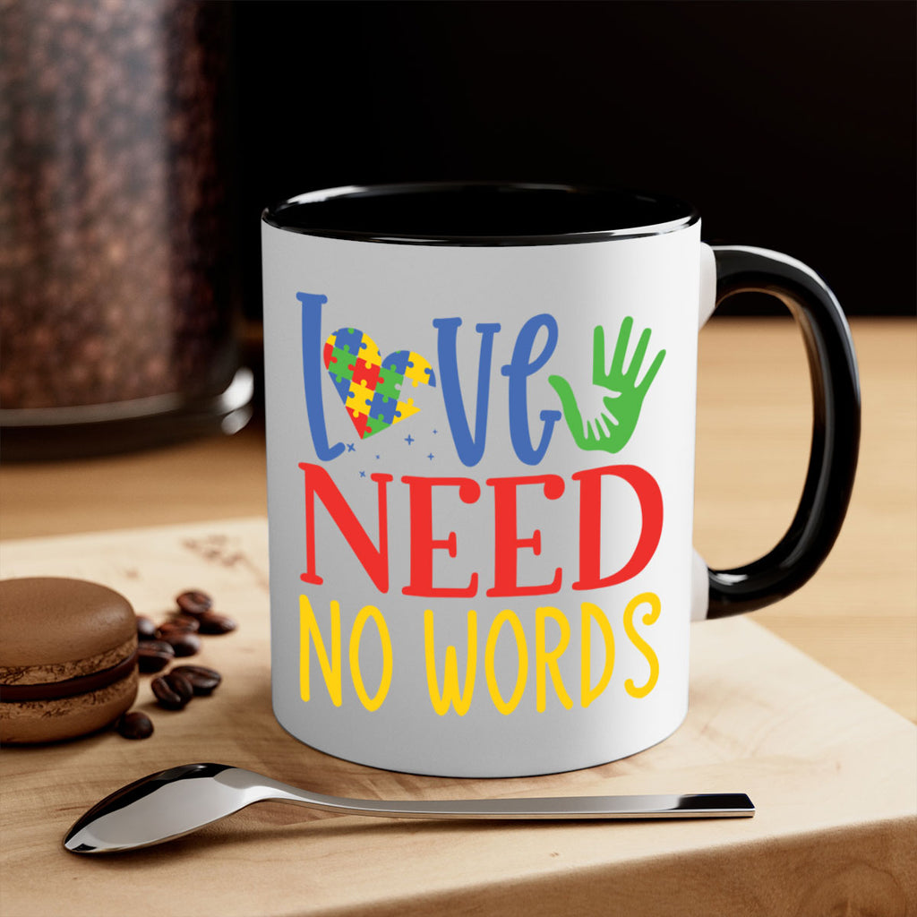 love need no words Style 28#- autism-Mug / Coffee Cup
