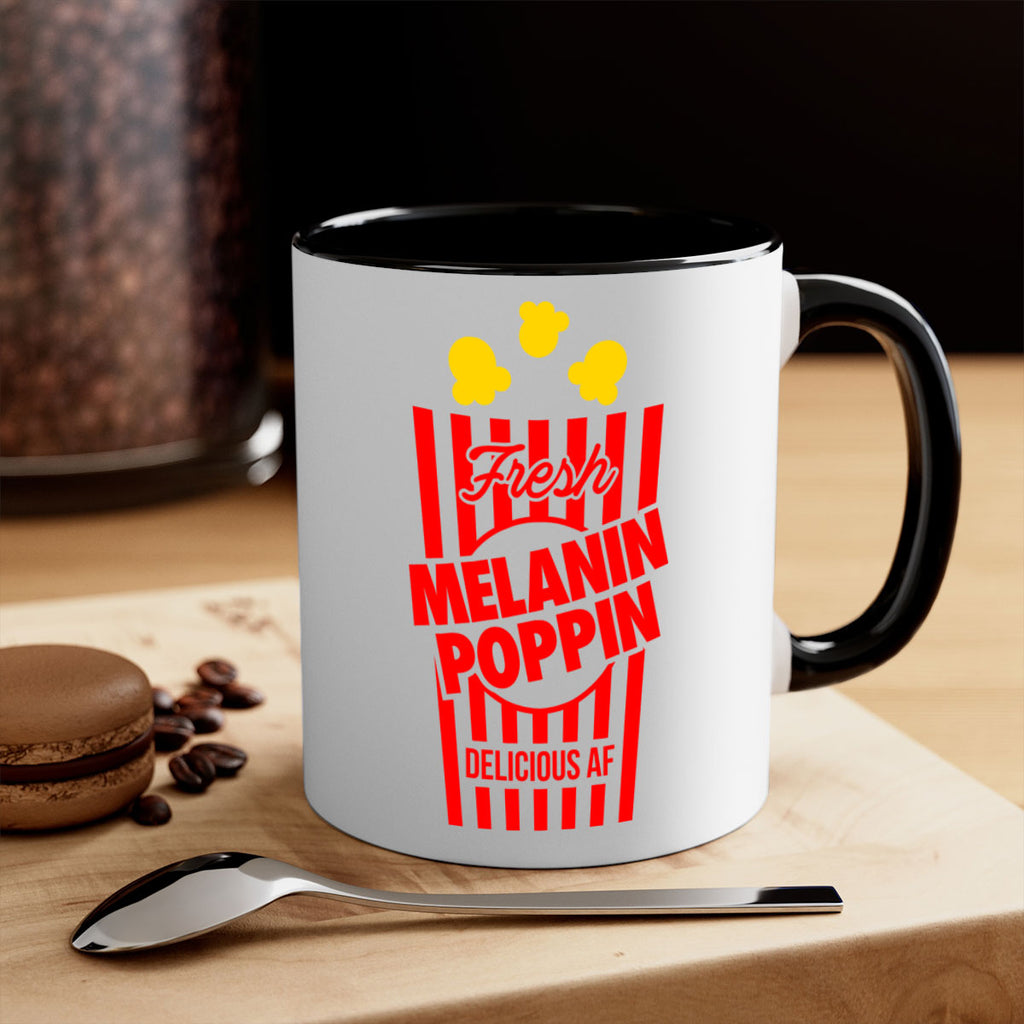melanin poppin popcorn 86#- black words - phrases-Mug / Coffee Cup