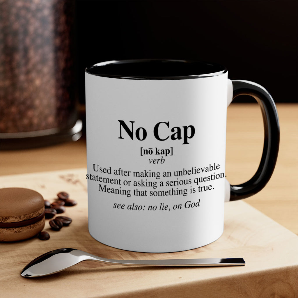 no cap 61#- black words - phrases-Mug / Coffee Cup