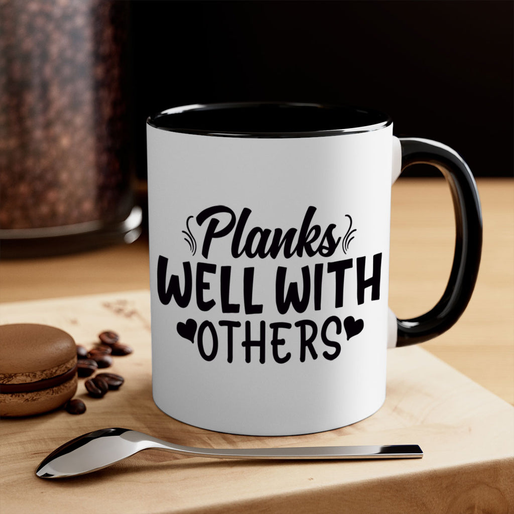 planks well with others 24#- gym-Mug / Coffee Cup