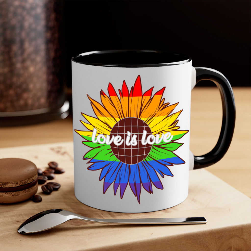 rainbow sunflower love is love 26#- lgbt-Mug / Coffee Cup