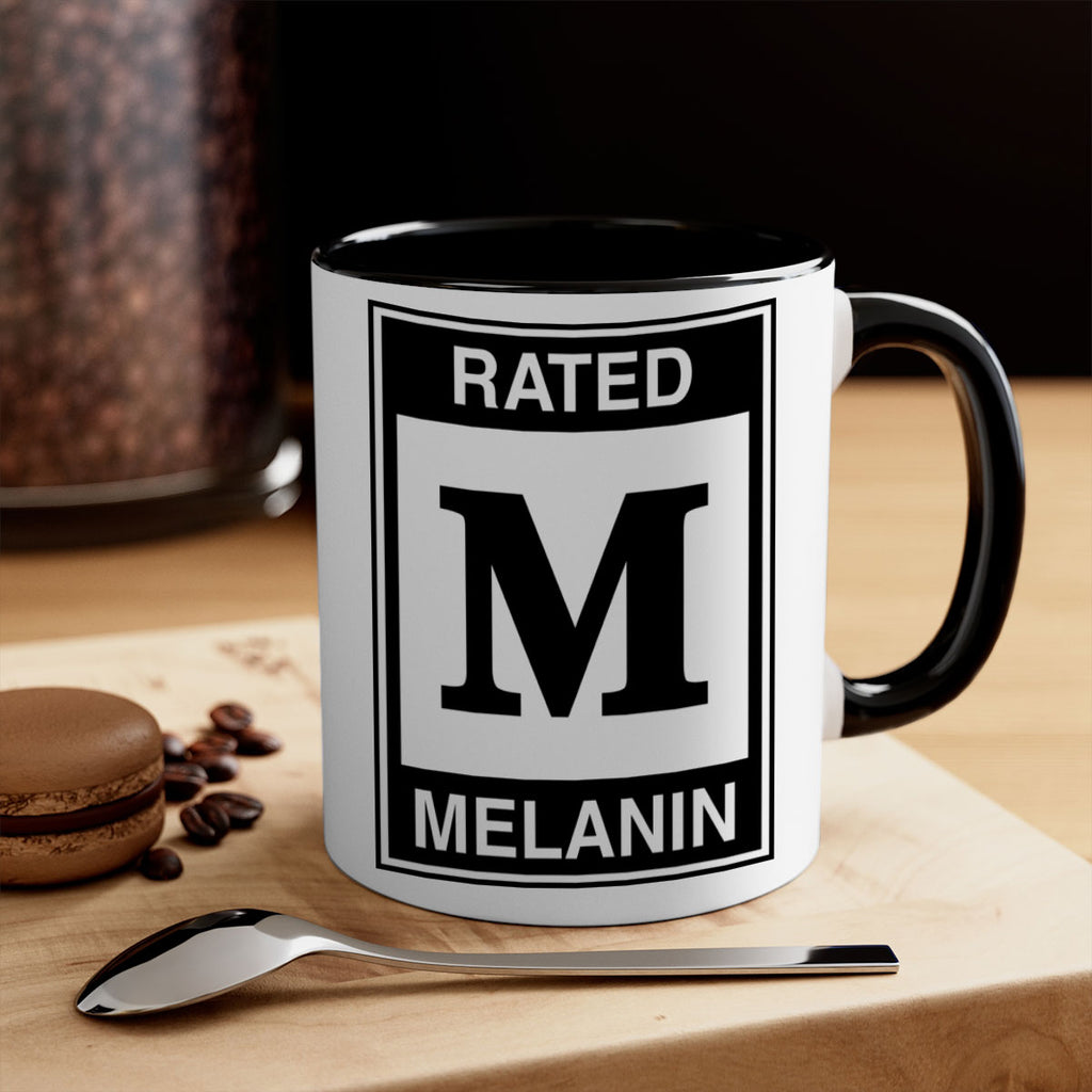 ratedm melanin 44#- black words - phrases-Mug / Coffee Cup