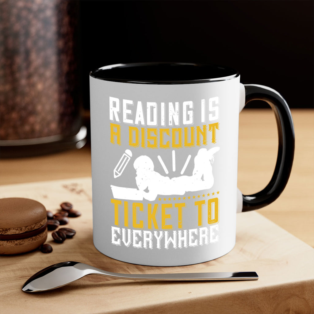 reading is a discount ticket to everywhere 16#- Reading - Books-Mug / Coffee Cup