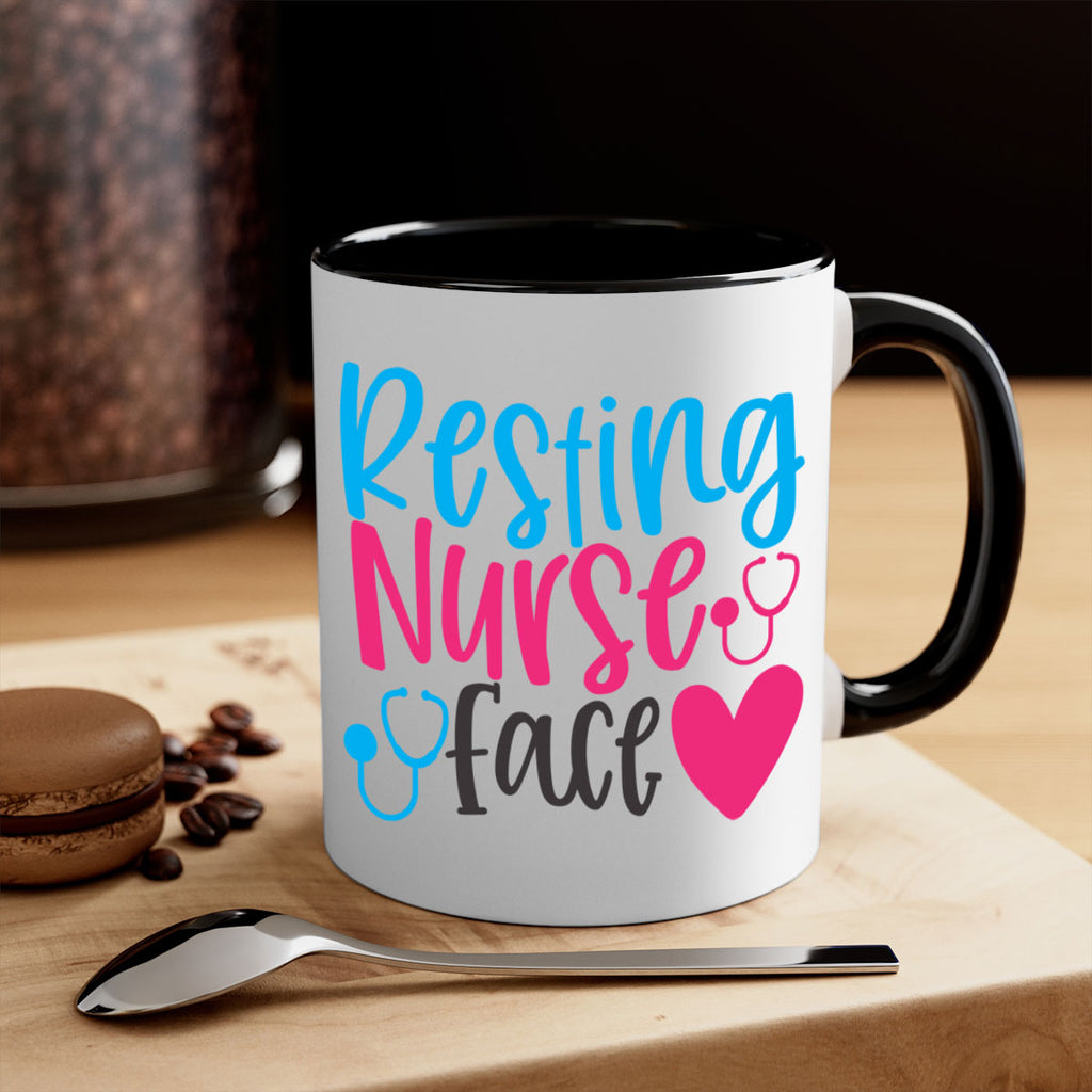 resting nurse face Style 355#- nurse-Mug / Coffee Cup