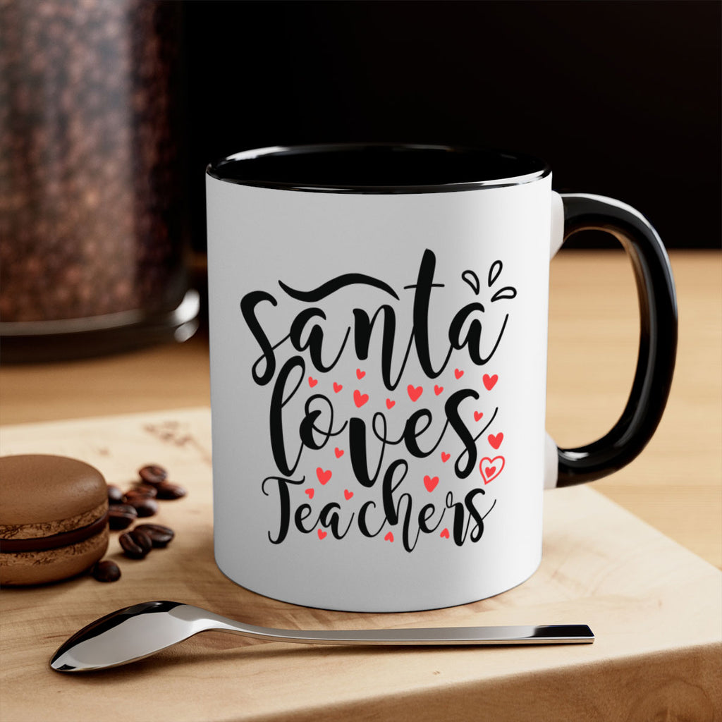 santa loves teachers 23#- christmas-Mug / Coffee Cup