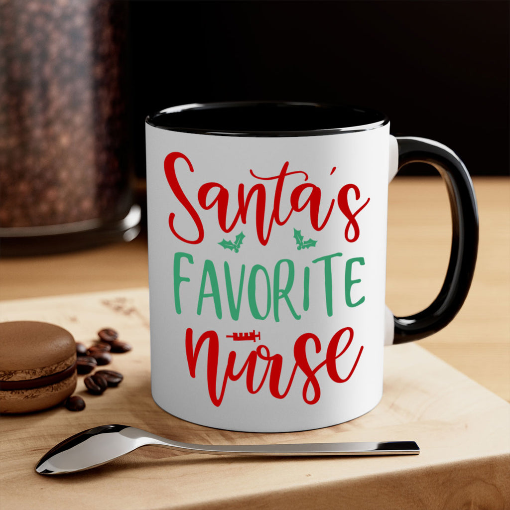 santa s favorite nurse style 608#- christmas-Mug / Coffee Cup