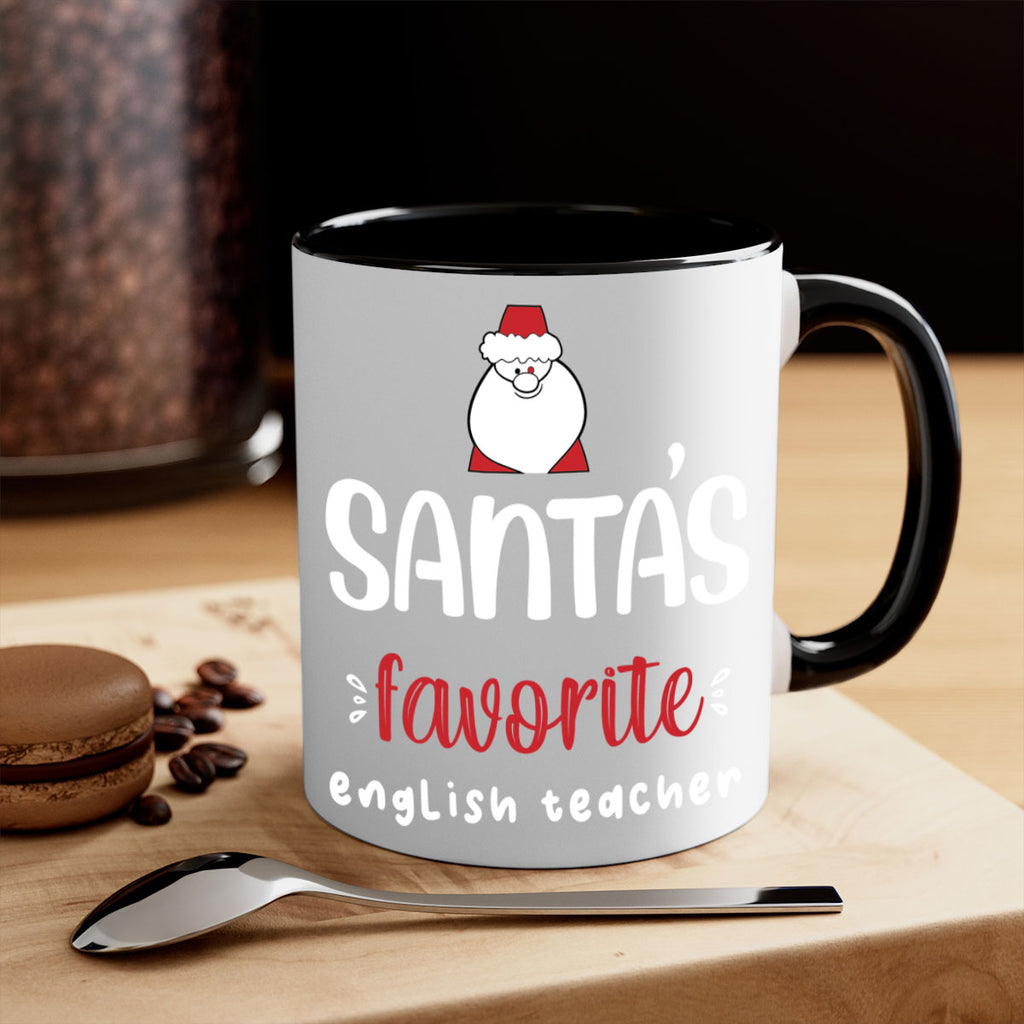 santa's favorite english teacher style 613#- christmas-Mug / Coffee Cup
