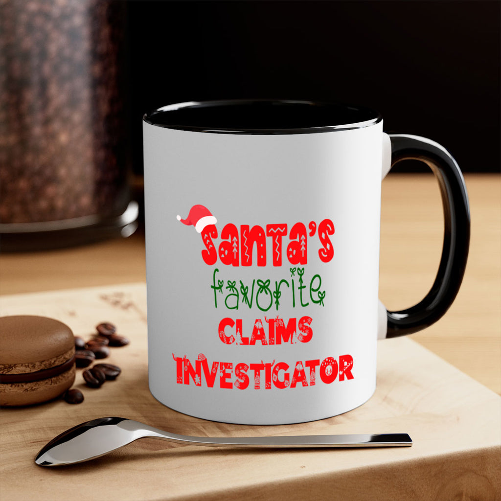 santas favorite claims investigator style 719#- christmas-Mug / Coffee Cup