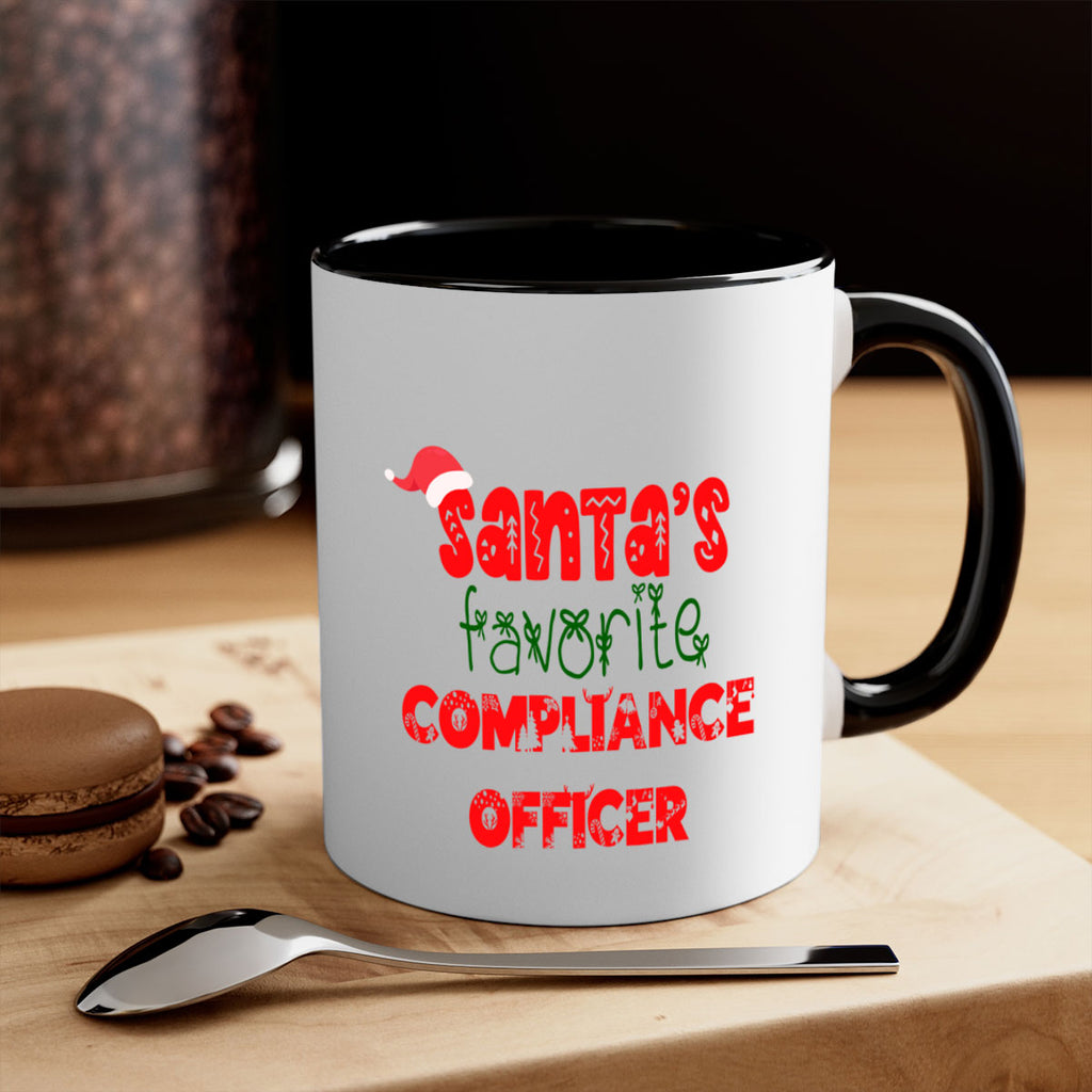 santas favorite compliance officer style 730#- christmas-Mug / Coffee Cup