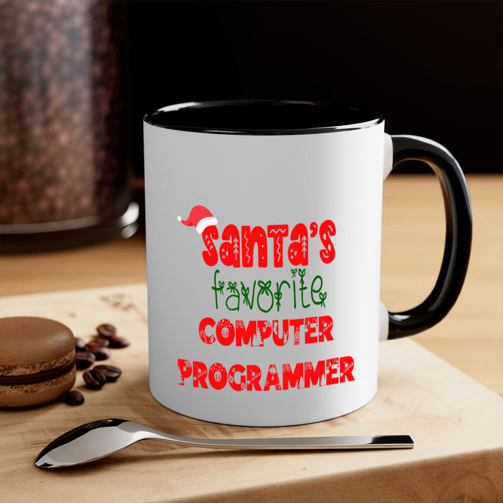 santas favorite computer programmer style 731#- christmas-Mug / Coffee Cup
