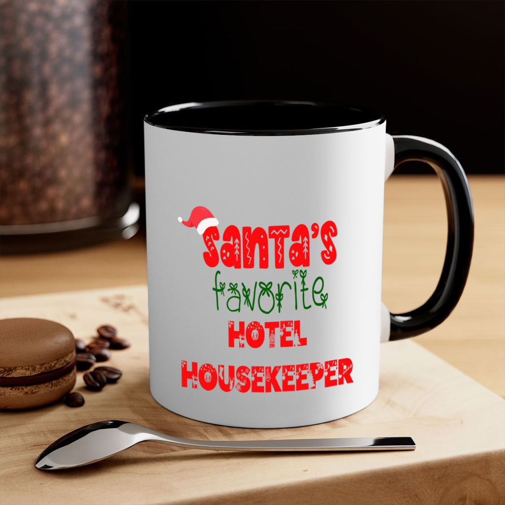 santas favorite hotel housekeeper style 876#- christmas-Mug / Coffee Cup