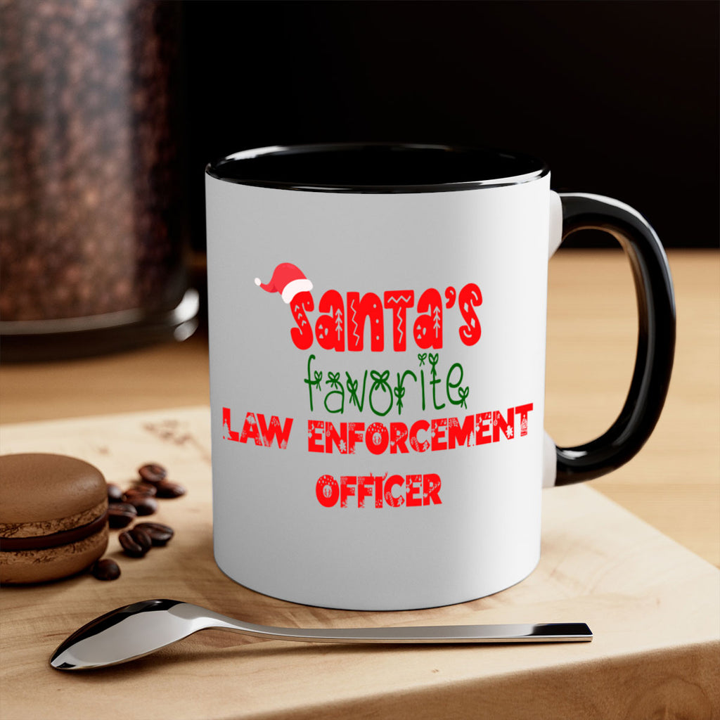 santas favorite law enforcement officer style 912#- christmas-Mug / Coffee Cup