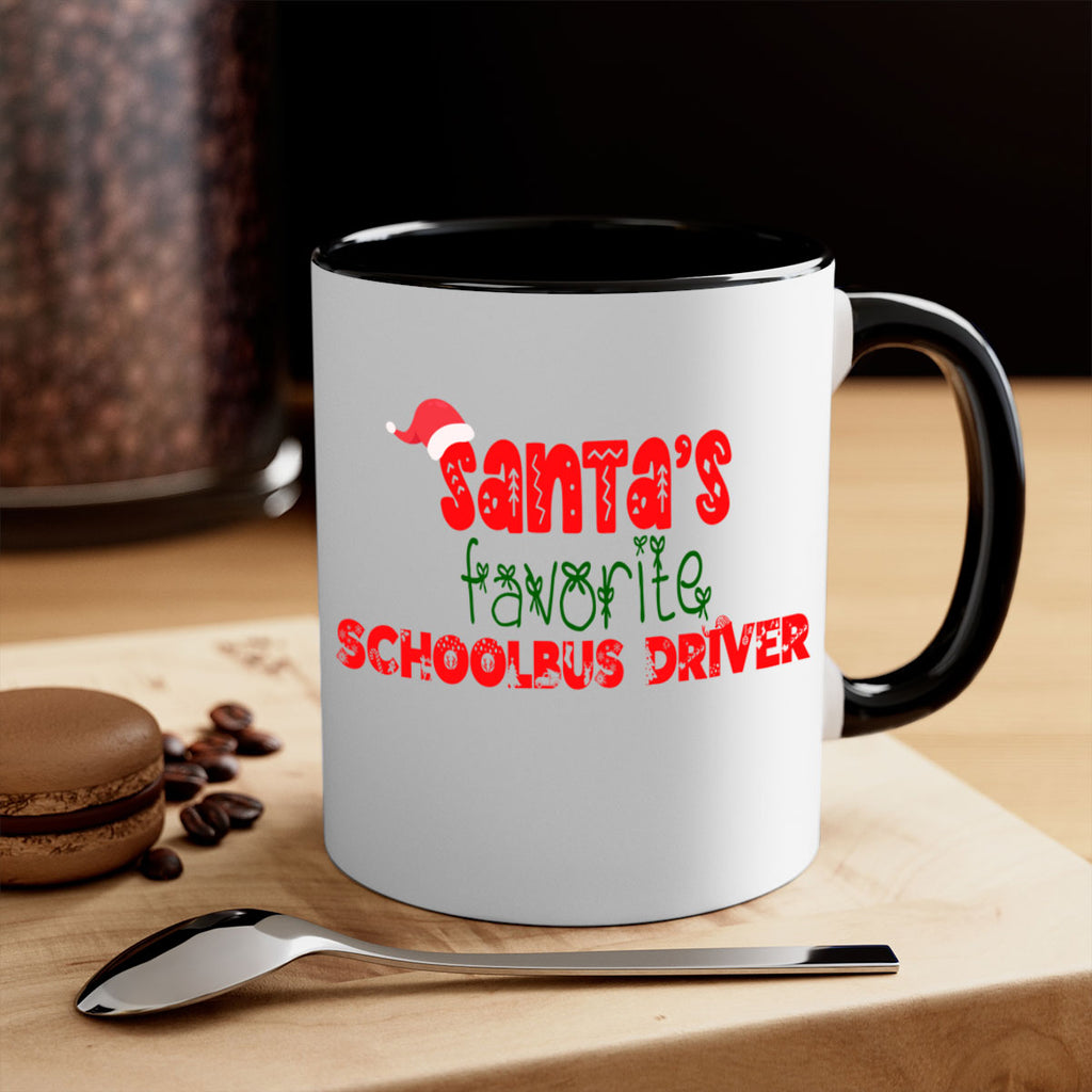 santas favorite schoolbus driver style 1070#- christmas-Mug / Coffee Cup