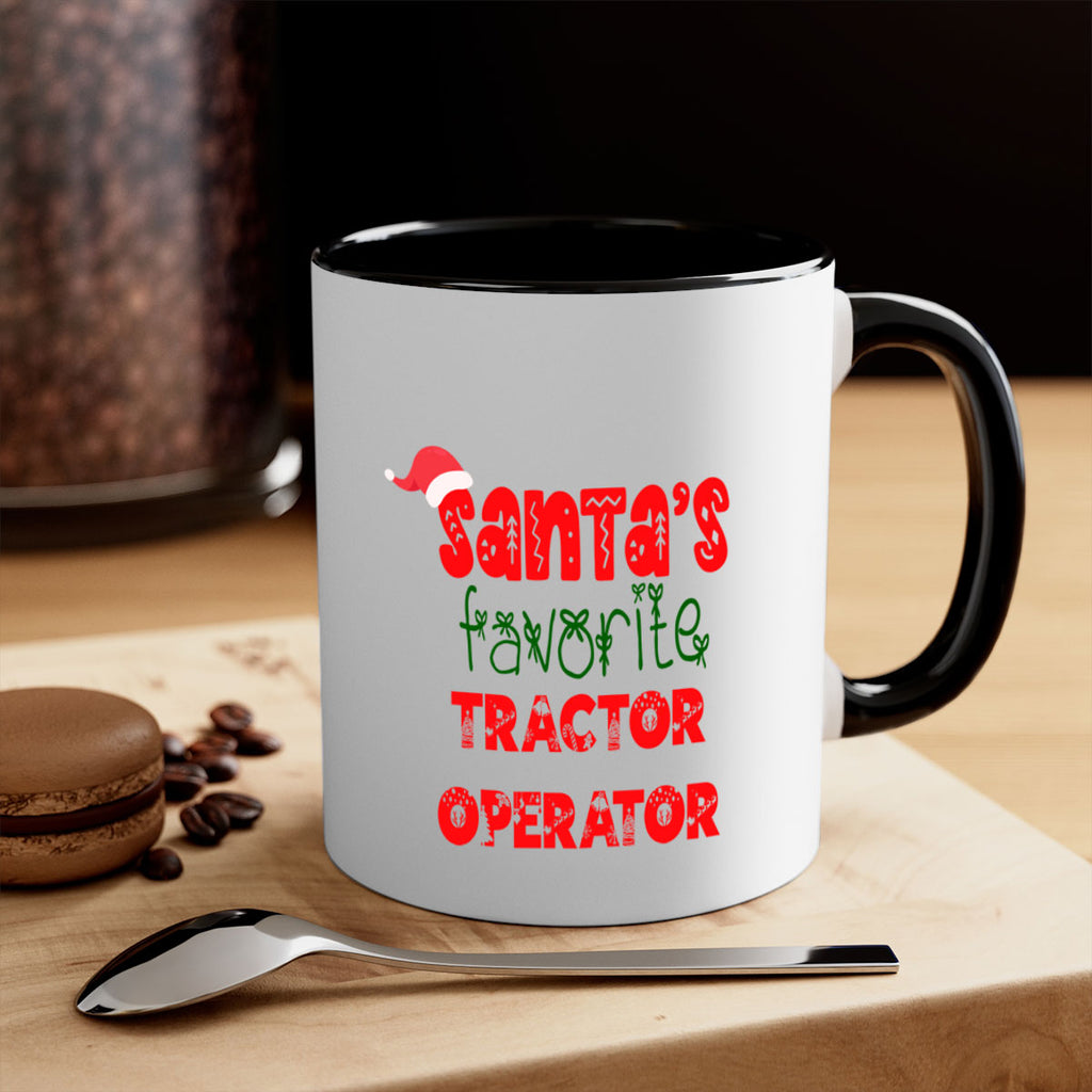 santas favorite tractor operator style 1125#- christmas-Mug / Coffee Cup