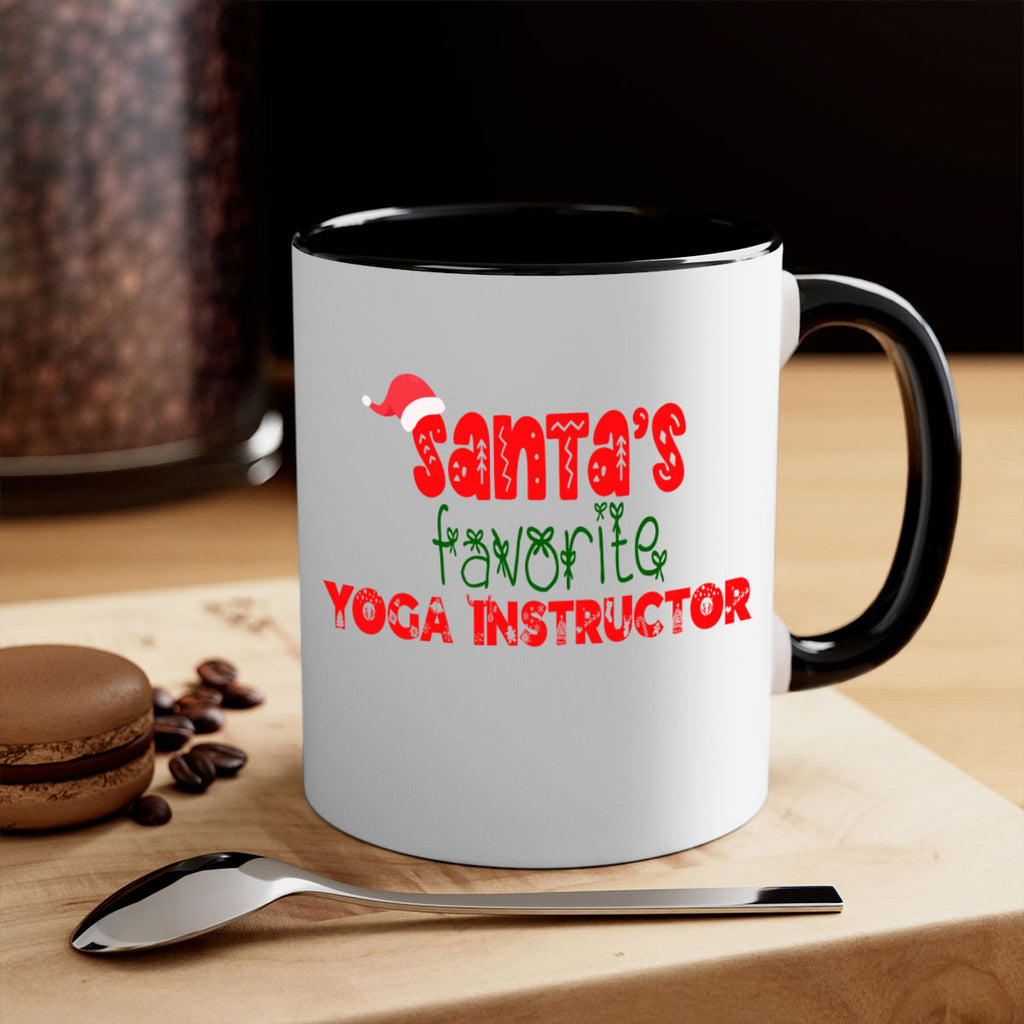 santas favorite yoga instructor style 1161#- christmas-Mug / Coffee Cup