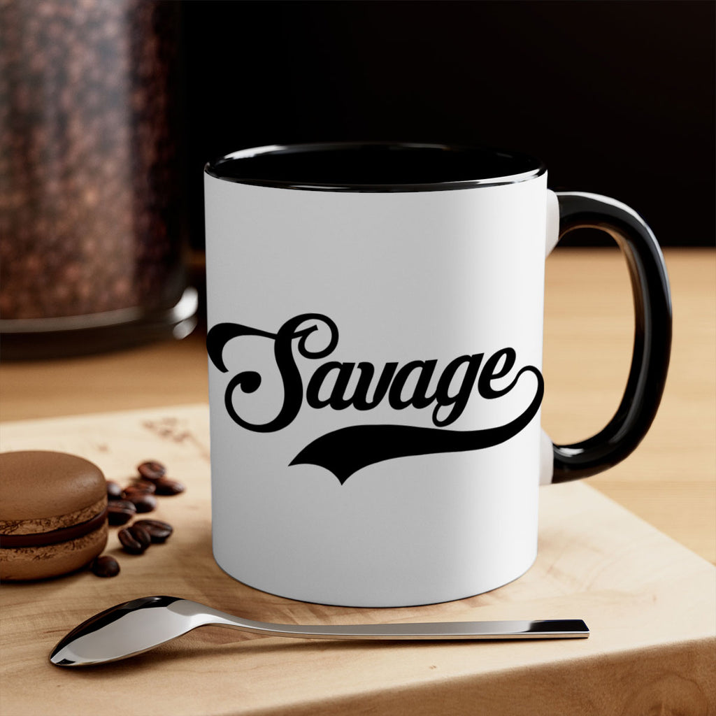 savage script 40#- black words - phrases-Mug / Coffee Cup
