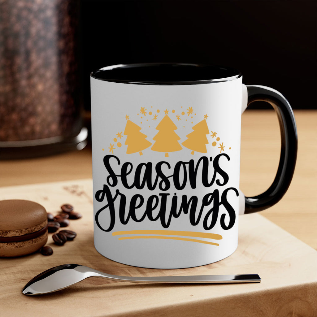 season greetings gold 51#- christmas-Mug / Coffee Cup