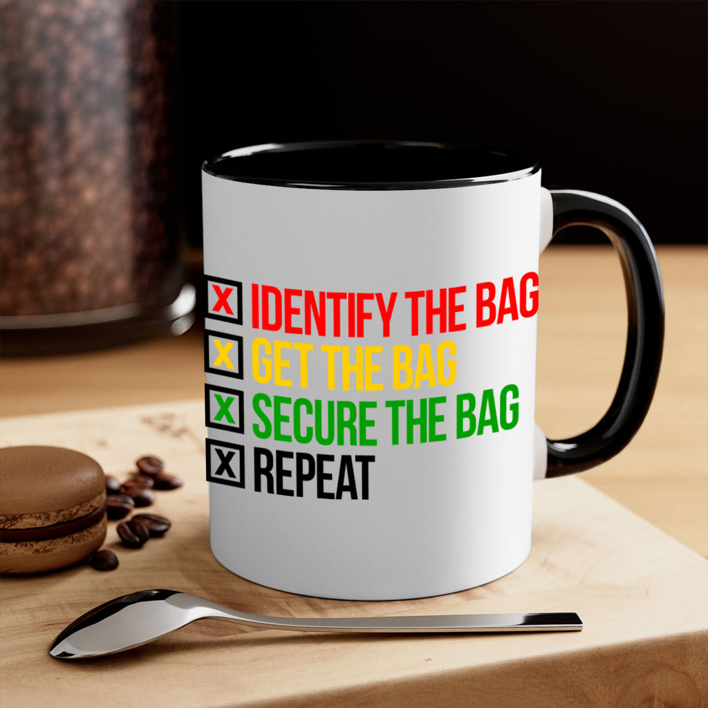 secure the bag 38#- black words - phrases-Mug / Coffee Cup
