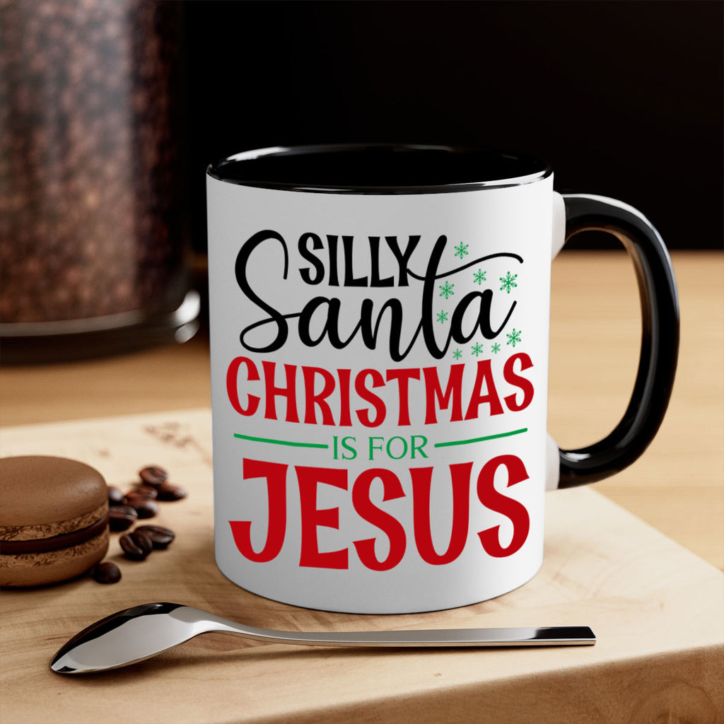 silly santa christmas is for jesus style 1174#- christmas-Mug / Coffee Cup