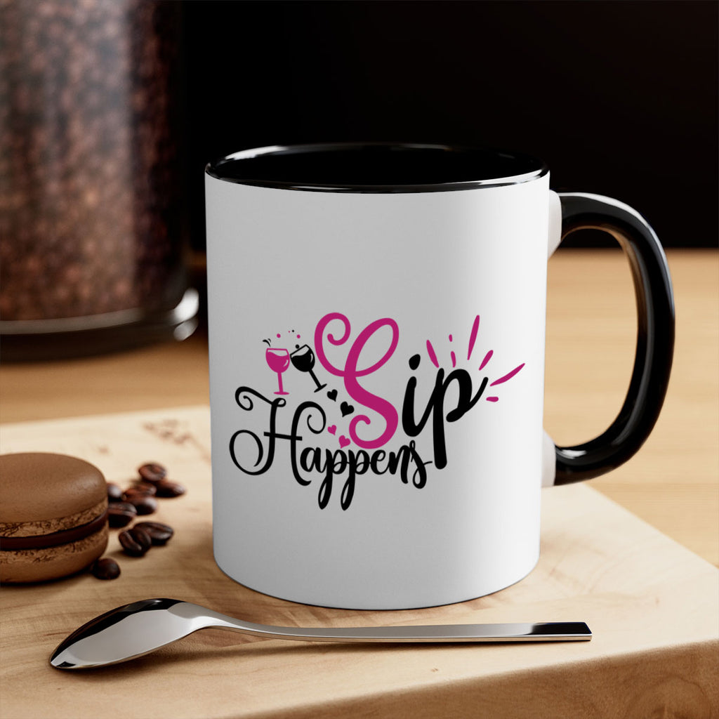 sip happens 163#- wine-Mug / Coffee Cup