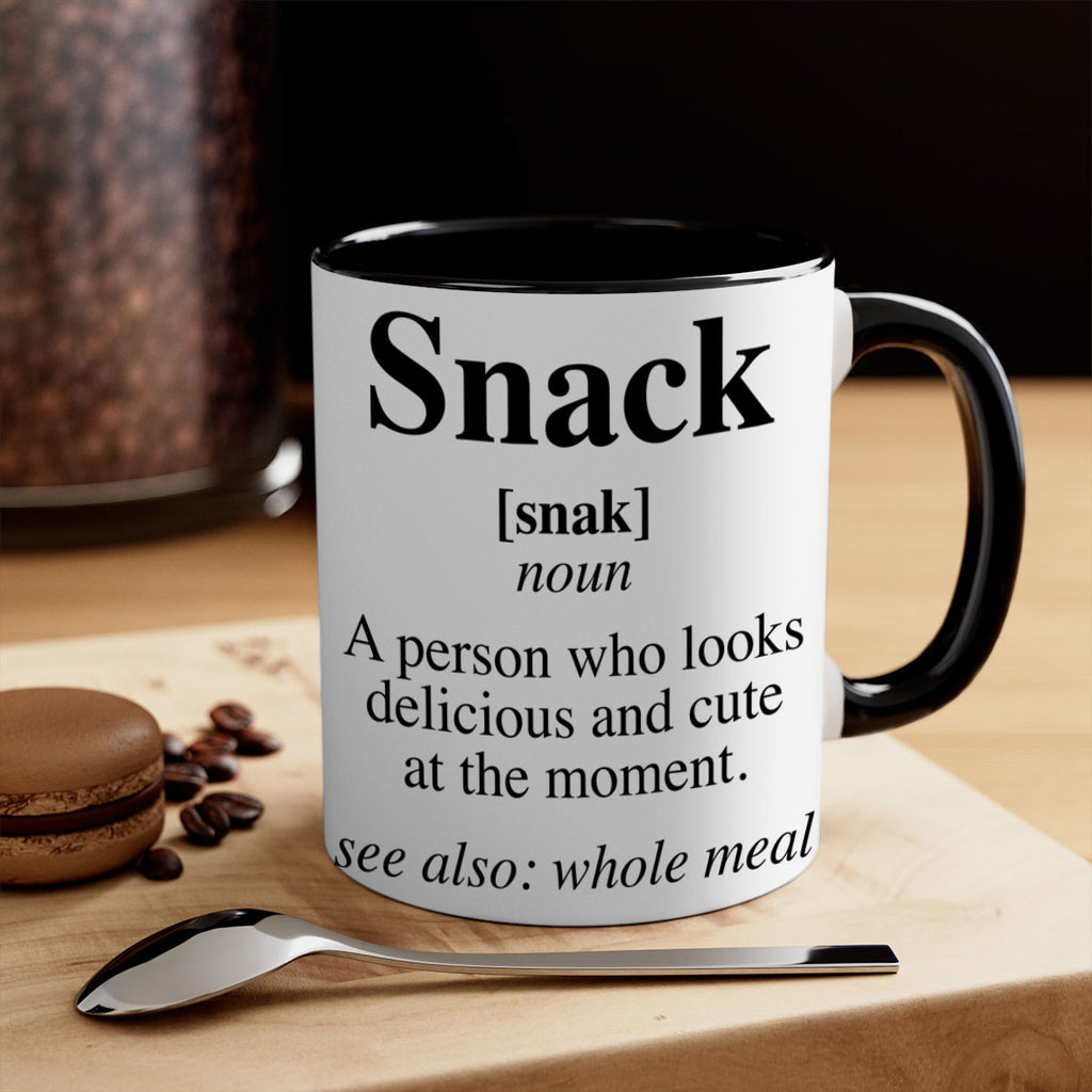snack definition 29#- black words - phrases-Mug / Coffee Cup