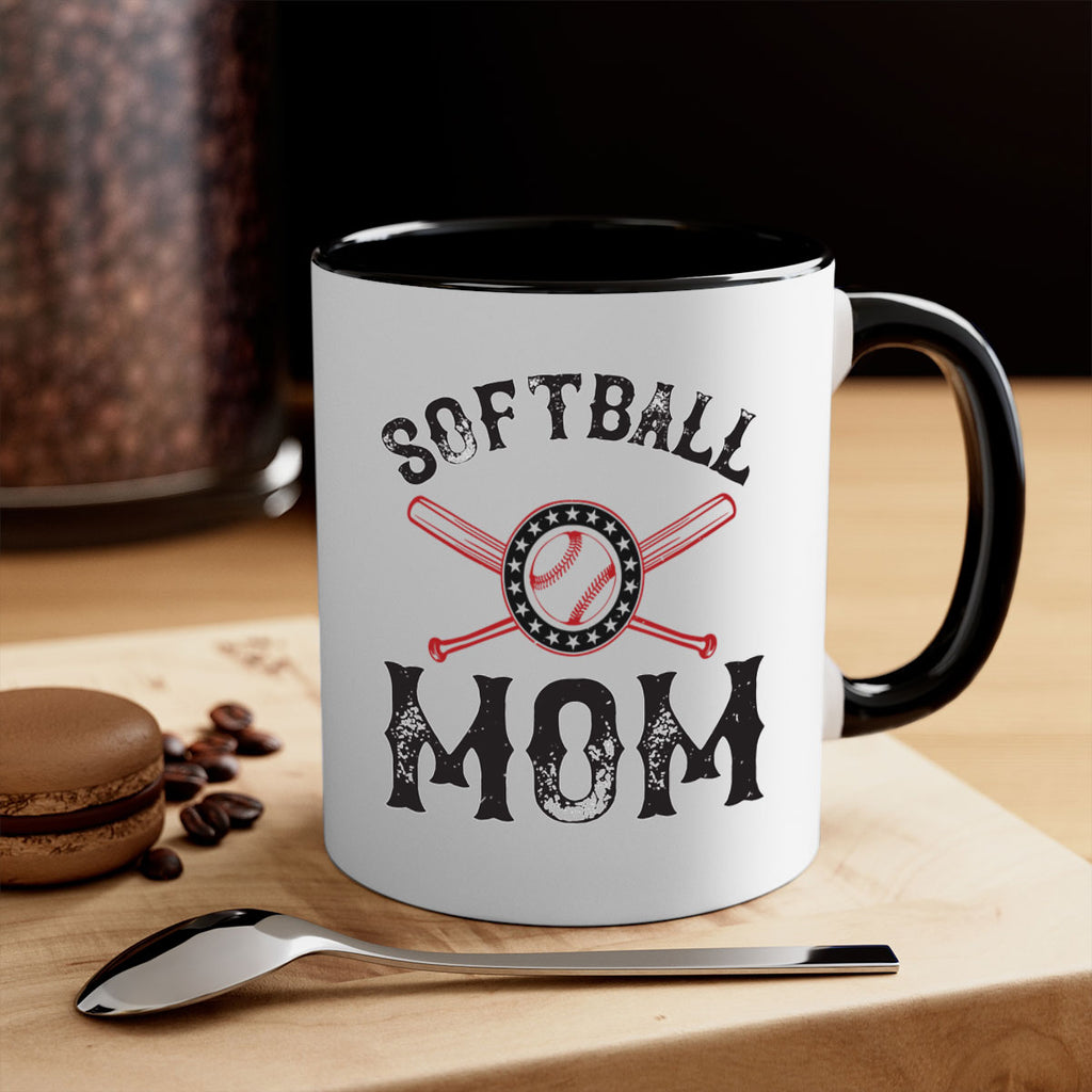 softball mom 66#- mom-Mug / Coffee Cup