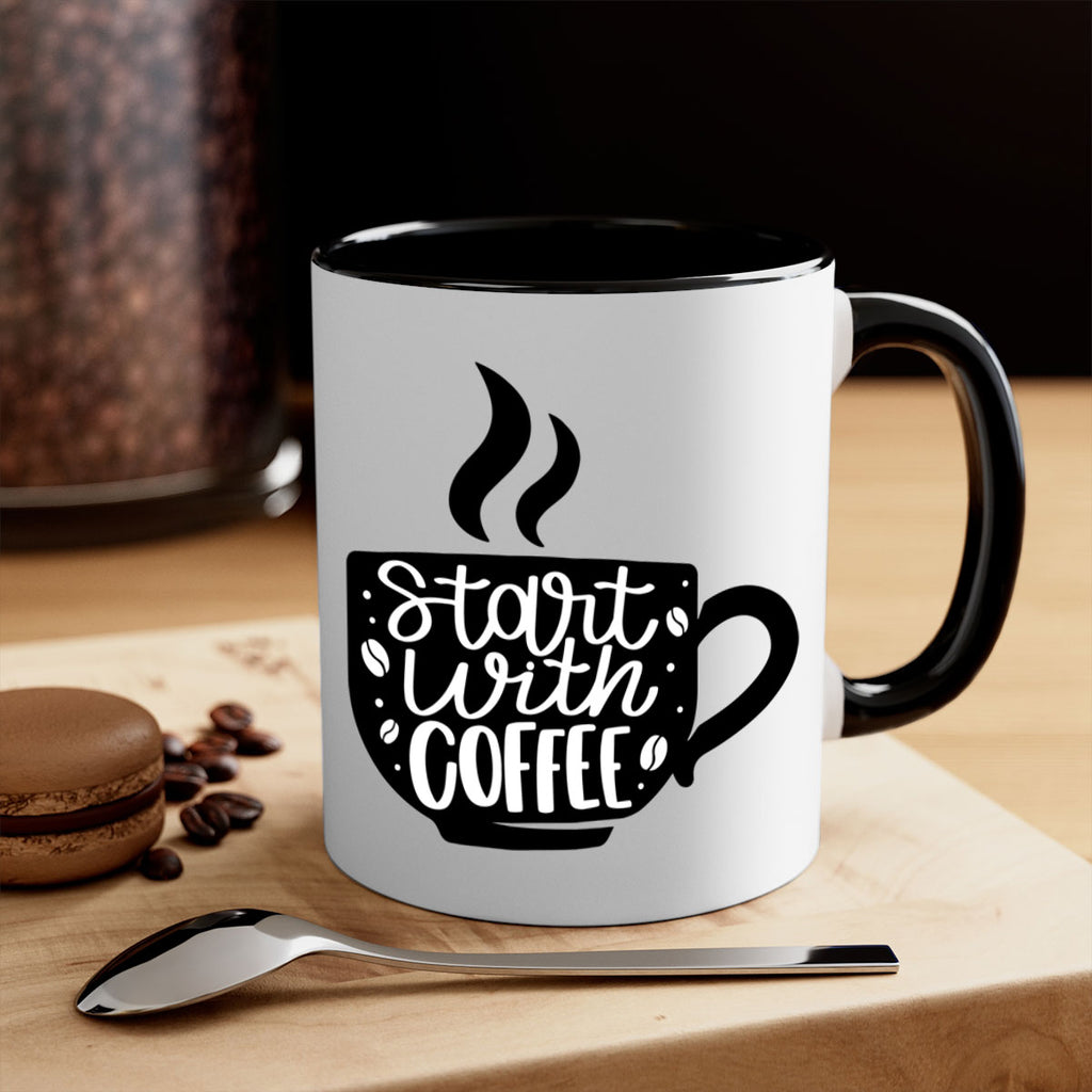 start with coffee 32#- coffee-Mug / Coffee Cup