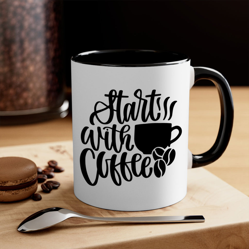start with coffee 33#- coffee-Mug / Coffee Cup