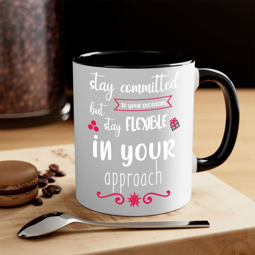 stay committed to your decisions, but stay flexible in your approach style 1182#- christmas-Mug / Coffee Cup