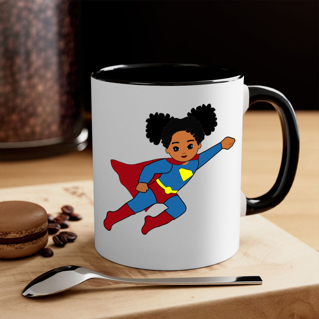 super kids girl 3#- Black women - Girls-Mug / Coffee Cup