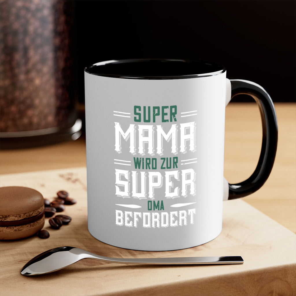 super mama wird zur 9#- grandpa-Mug / Coffee Cup
