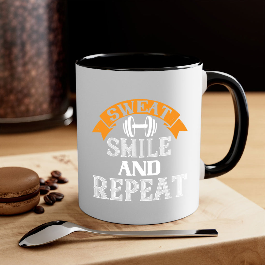 sweat smail and repeat 67#- gym-Mug / Coffee Cup