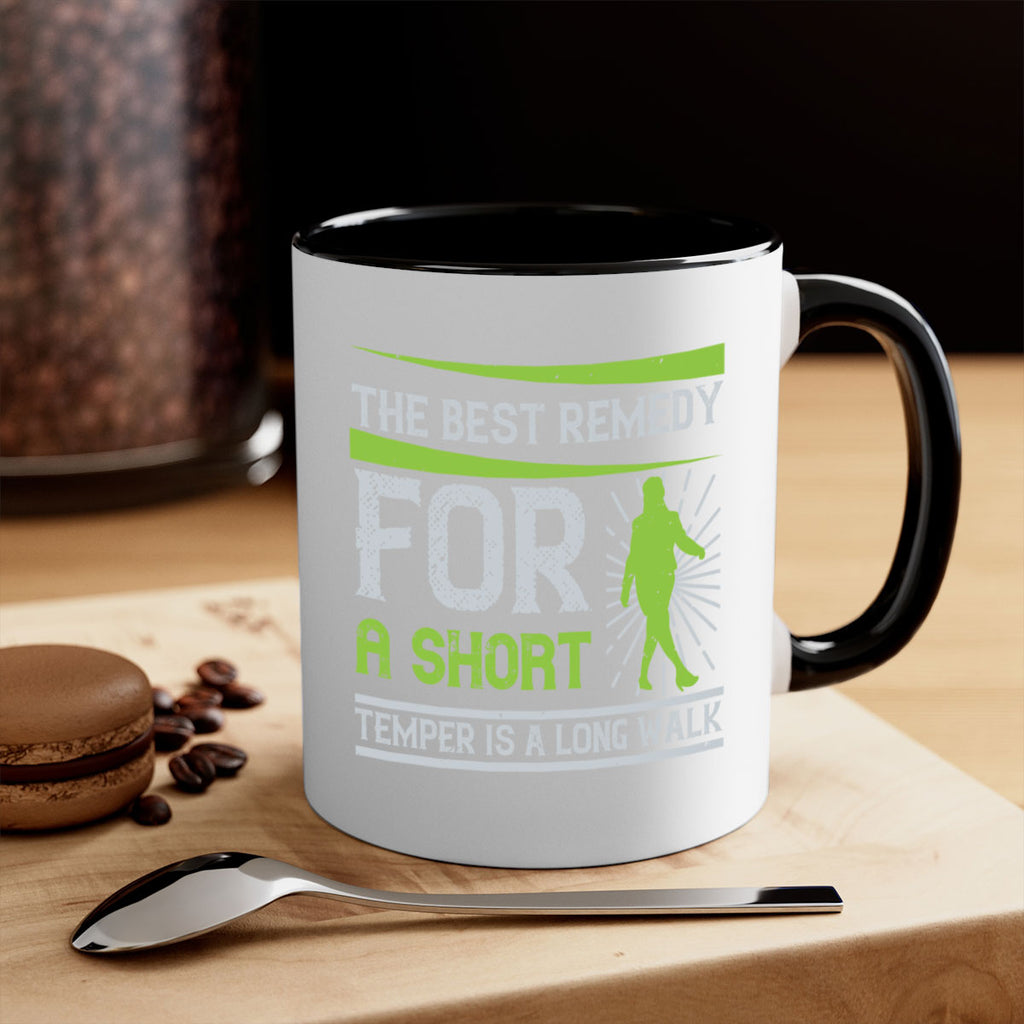 the best remedy for a short temper is a long walk 23#- walking-Mug / Coffee Cup