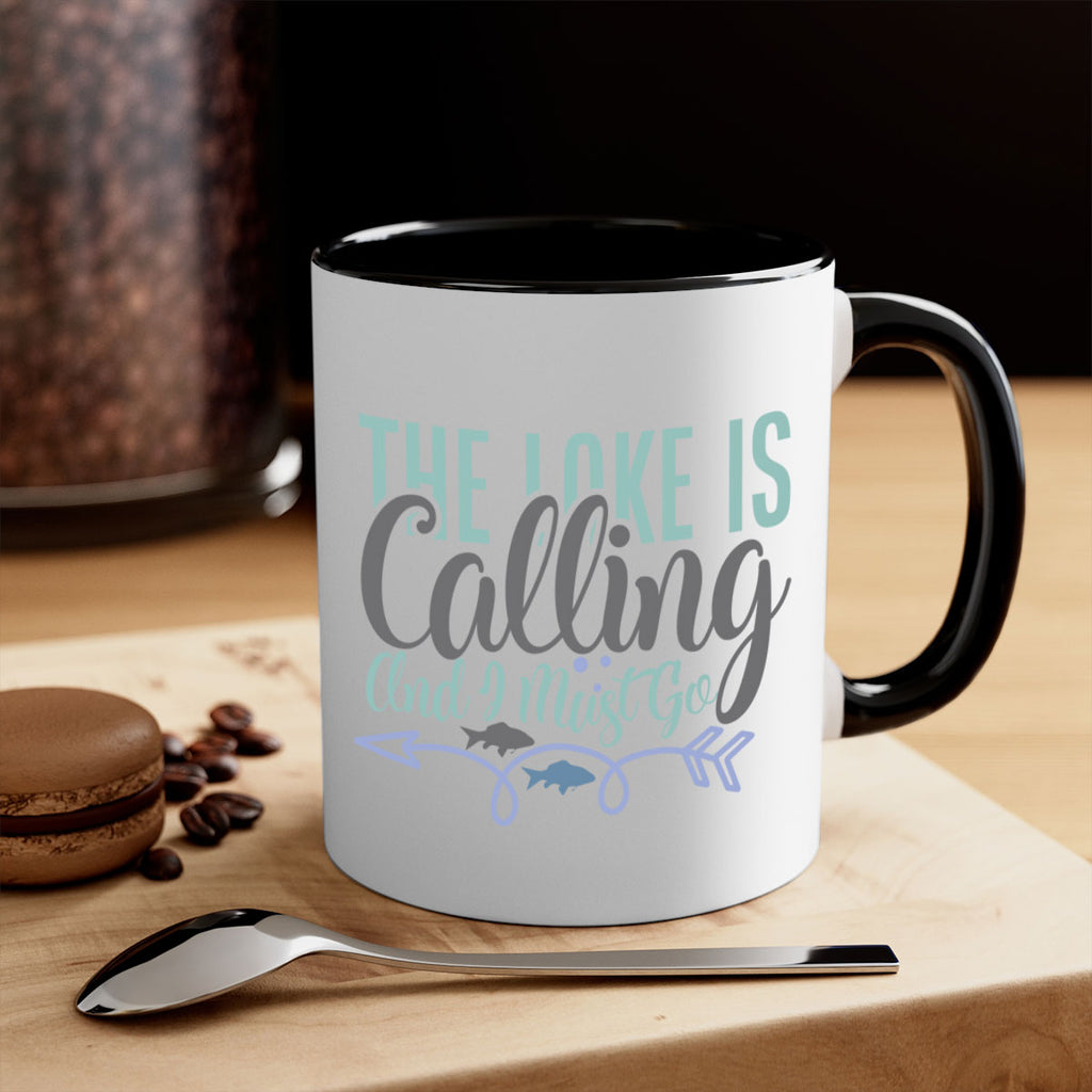 the lake is calling and i must go 194#- fishing-Mug / Coffee Cup