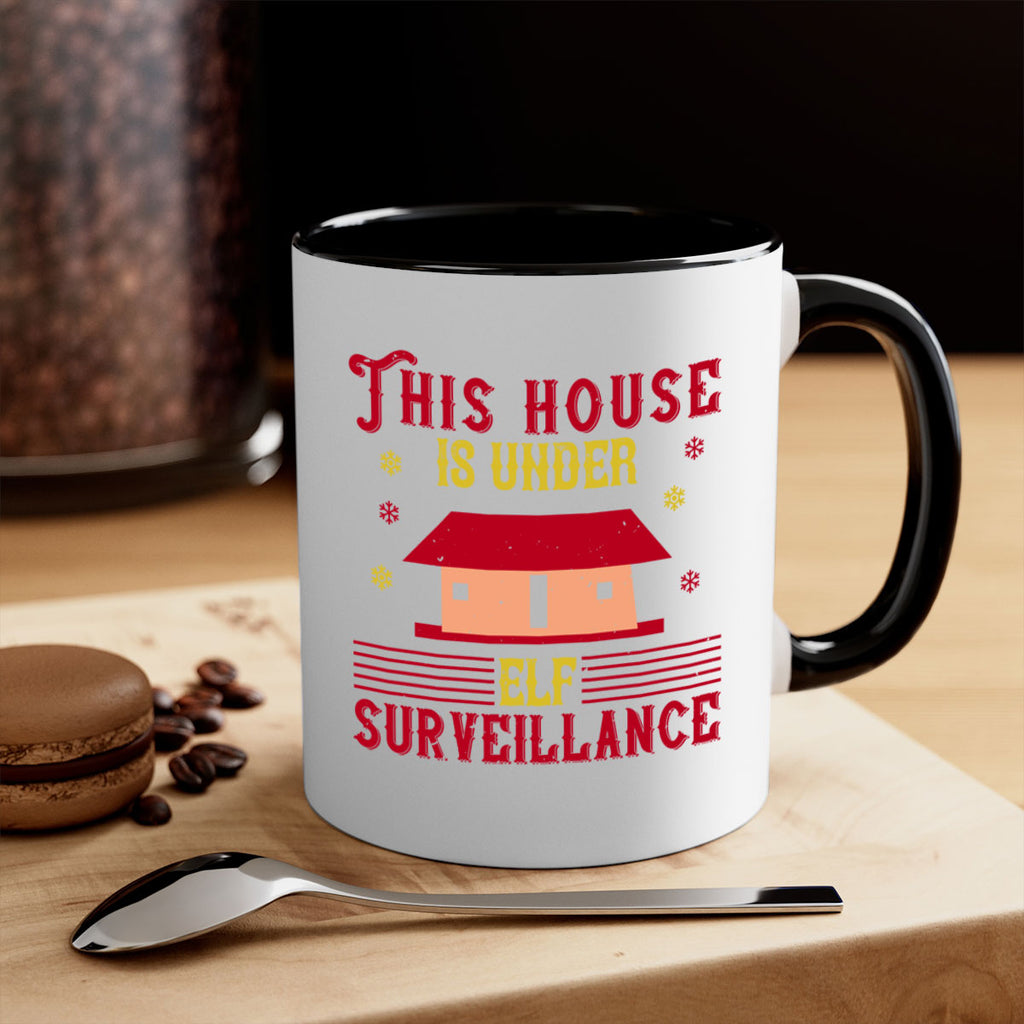 this house is under elf surveillance 349#- christmas-Mug / Coffee Cup