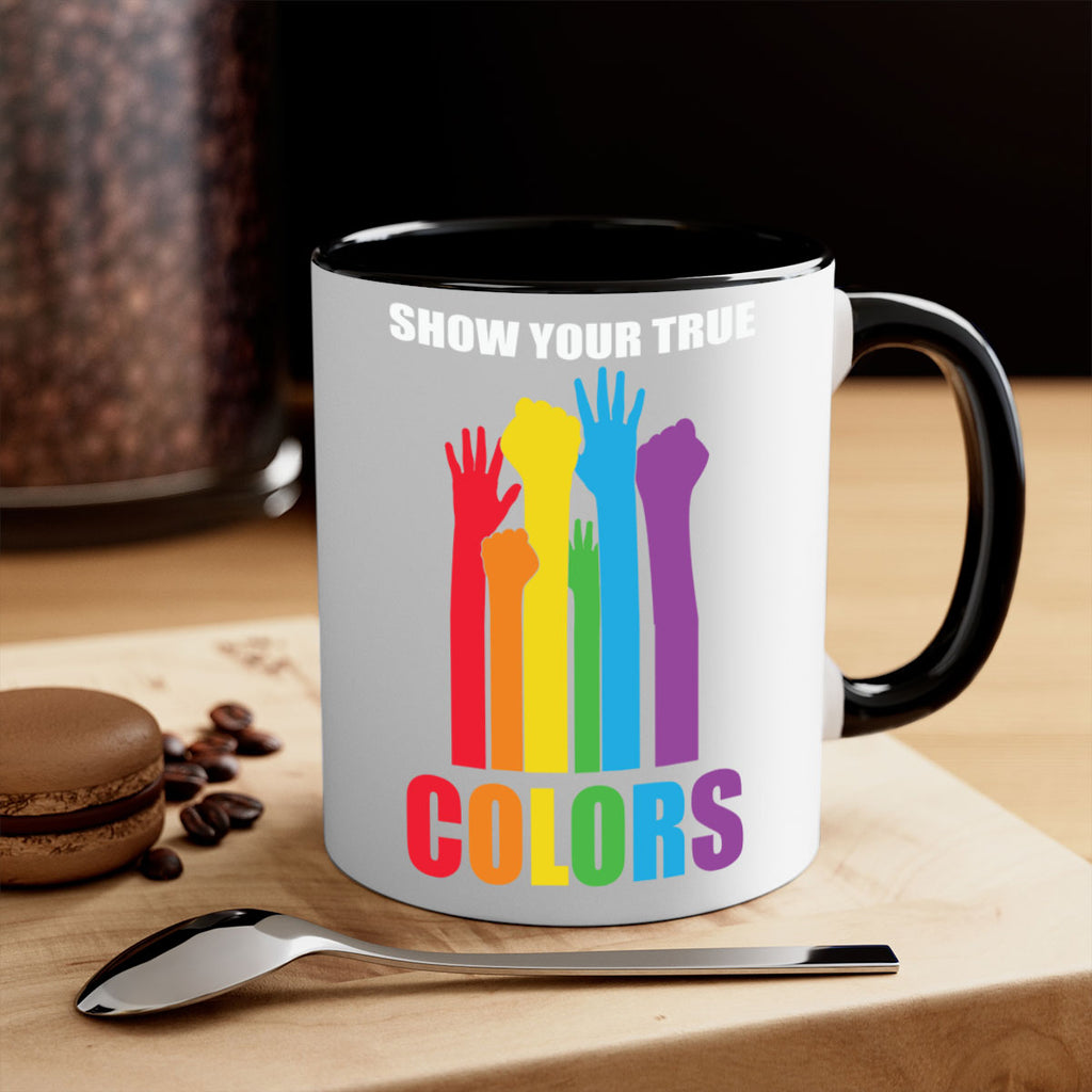 true colors rainbow pride flag lgbt 9#- lgbt-Mug / Coffee Cup