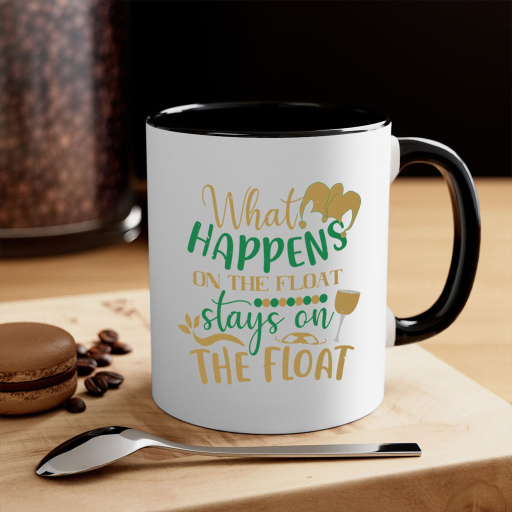 what happens on the float stays on the float 30#- mardi gras-Mug / Coffee Cup