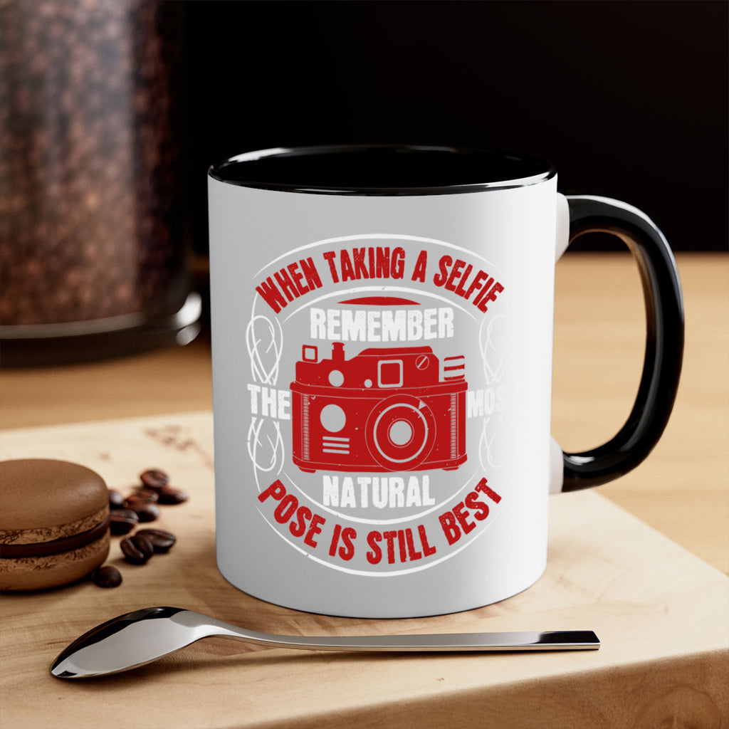 when taking a selfie remember 5#- photography-Mug / Coffee Cup