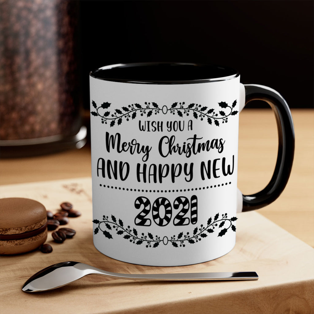 wish you a merry christmas and happy new year style 1242#- christmas-Mug / Coffee Cup