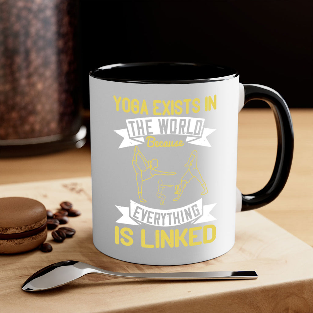 yoga exists in the world because everything is linked 32#- yoga-Mug / Coffee Cup
