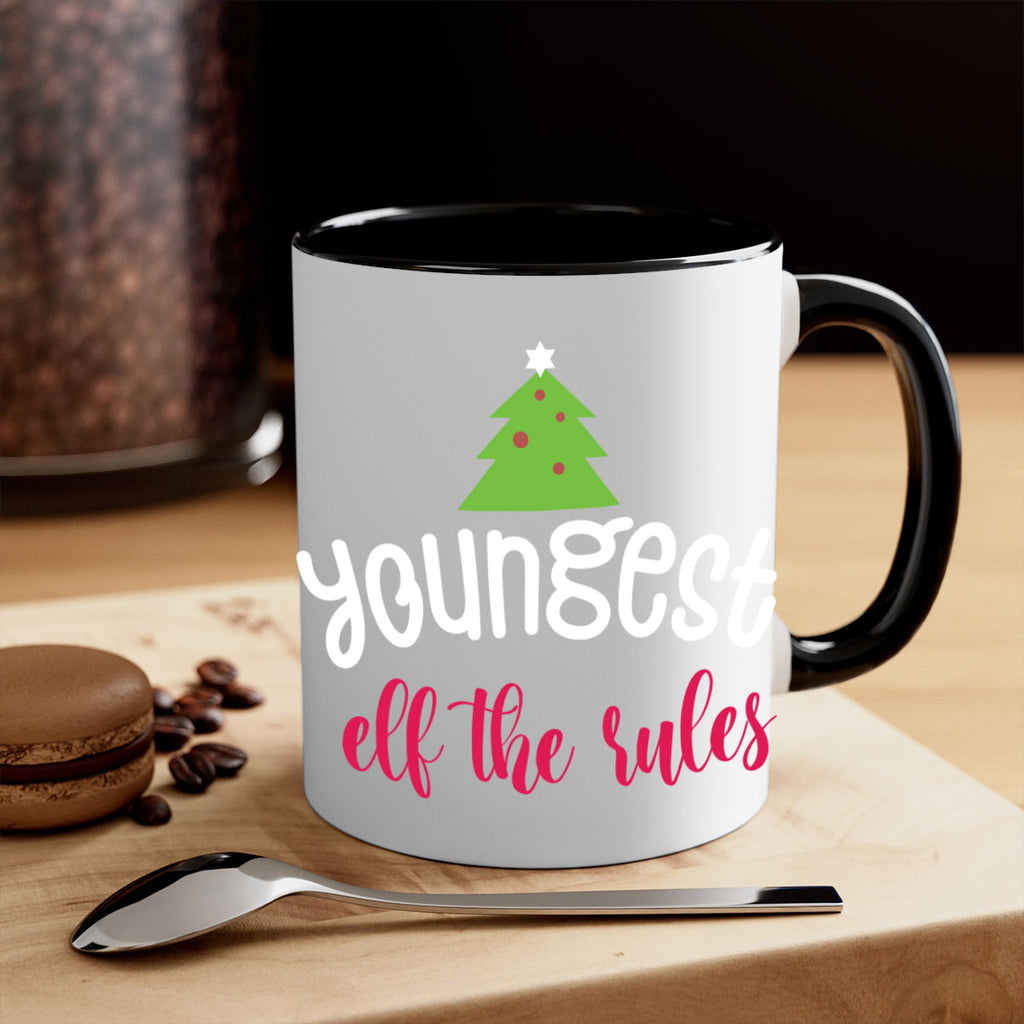 youngest elf the rules style 1253#- christmas-Mug / Coffee Cup
