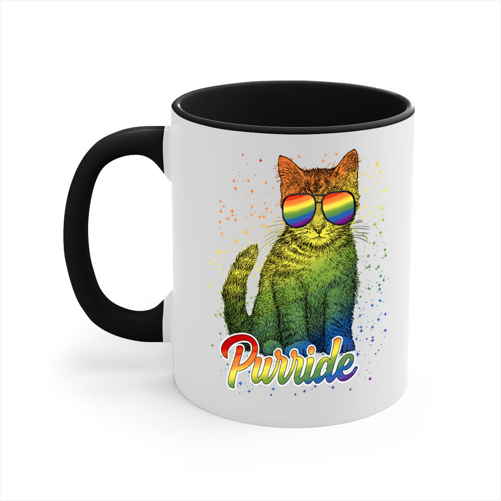 Cat Purride Lgbt Flag  Png 57#- lgbt-Mug / Coffee Cup