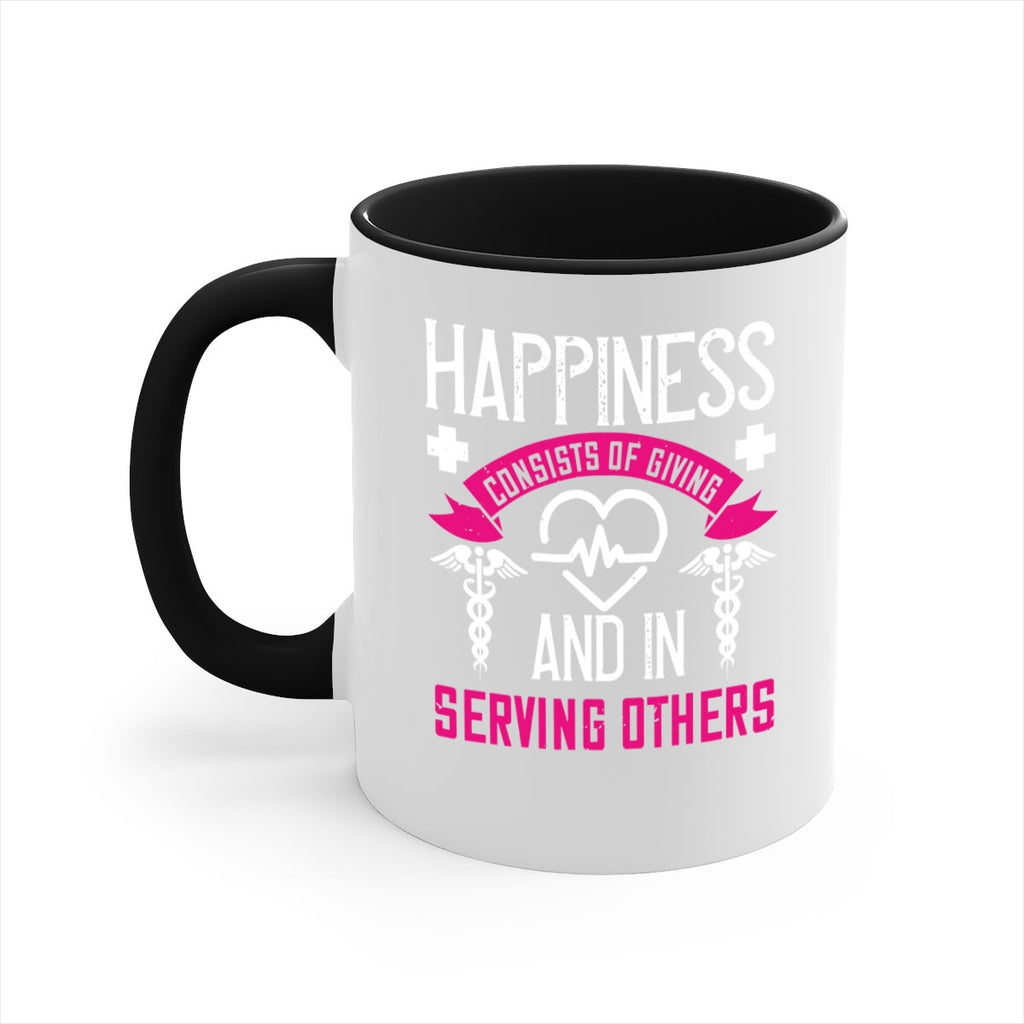Happiness…consists of giving and in serving others Style 324#- nurse-Mug / Coffee Cup