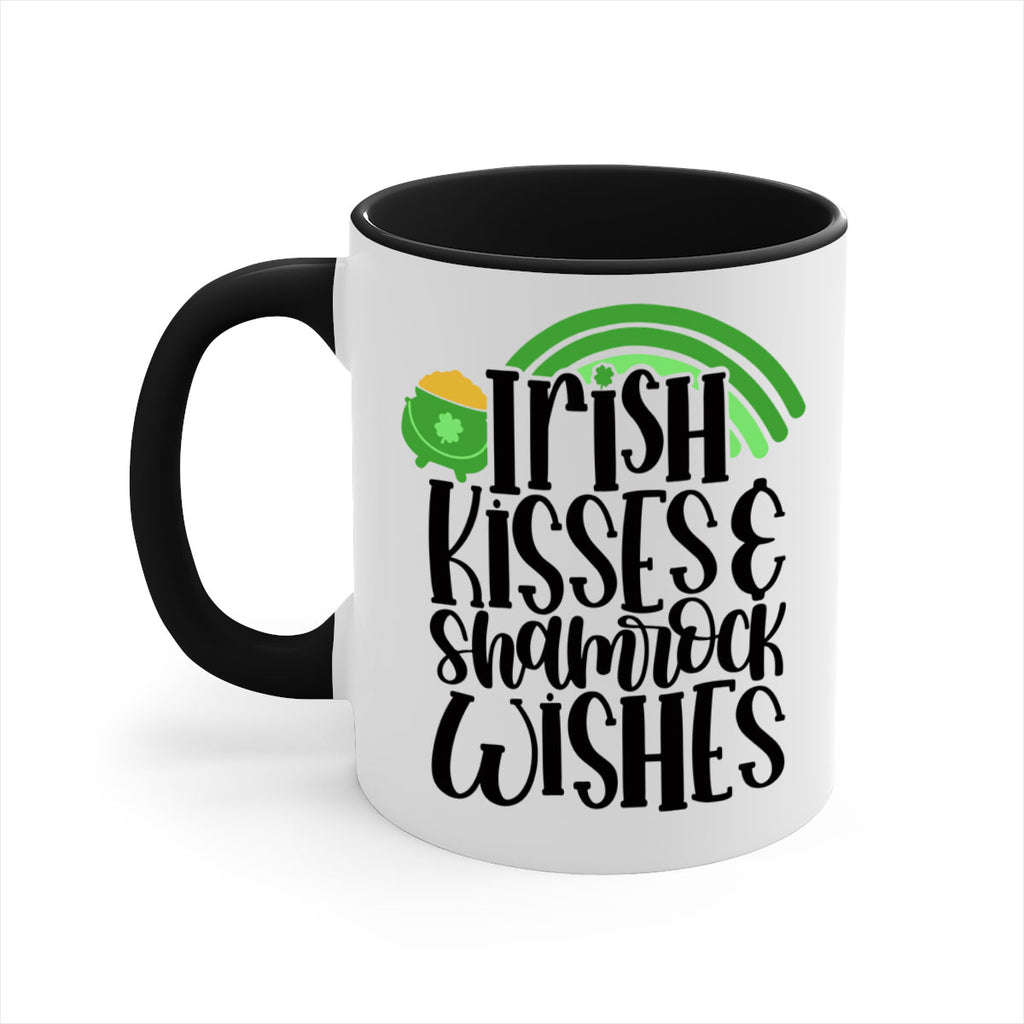 Irish Kisses Shamrock Wishes Style 80#- St Patricks Day-Mug / Coffee Cup