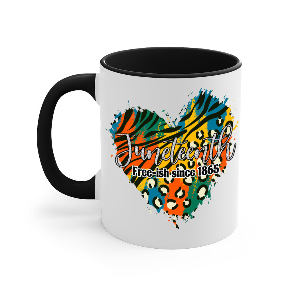 Juneteenth Freeish Since 1865 Heart Png 38#- juneteenth-Mug / Coffee Cup