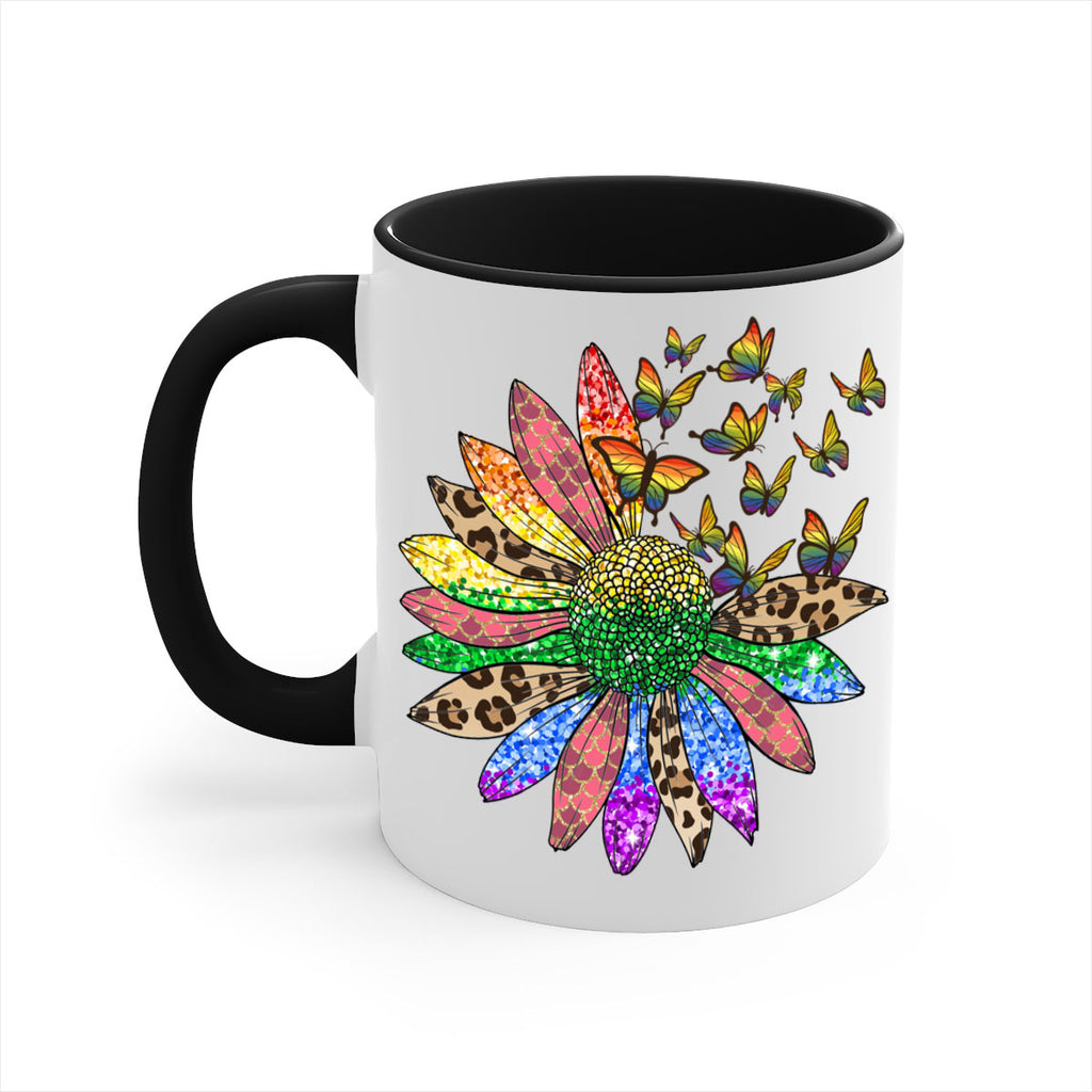 Lgbt Butterfly Sunflower  Png 52#- lgbt-Mug / Coffee Cup