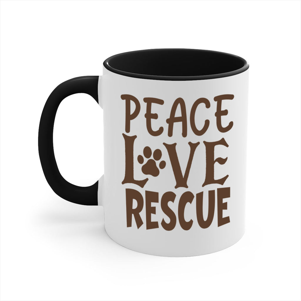 Peace Love Rescue Style 23#- cat-Mug / Coffee Cup