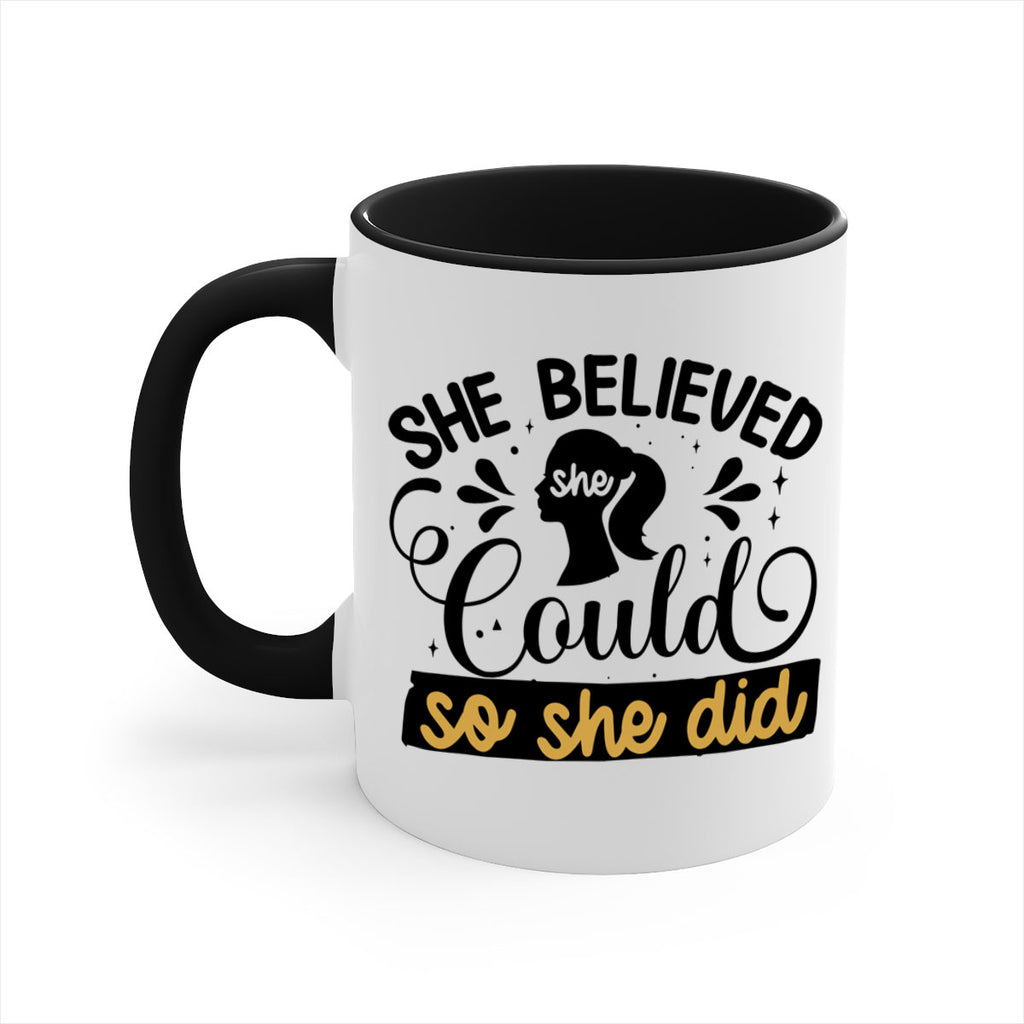 She believed she could she did Style 7#- Black women - Girls-Mug / Coffee Cup