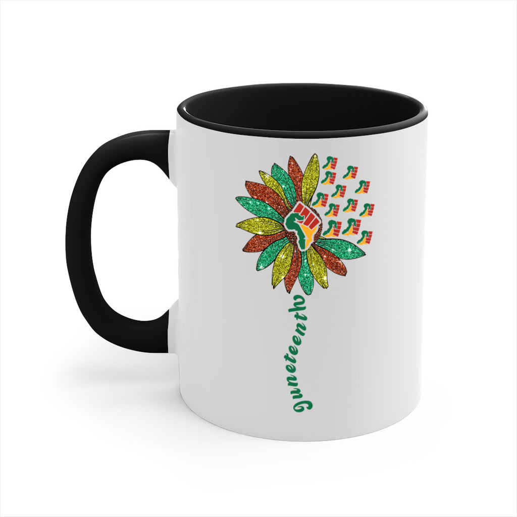Sunflower Fist Juneteenth Black History 24#- juneteenth-Mug / Coffee Cup