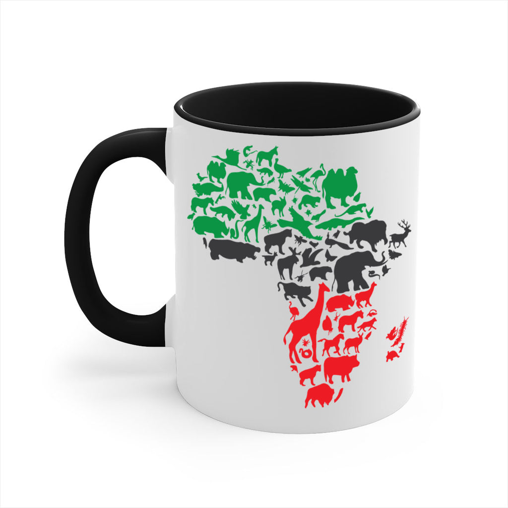 africa animals color 278#- black words - phrases-Mug / Coffee Cup